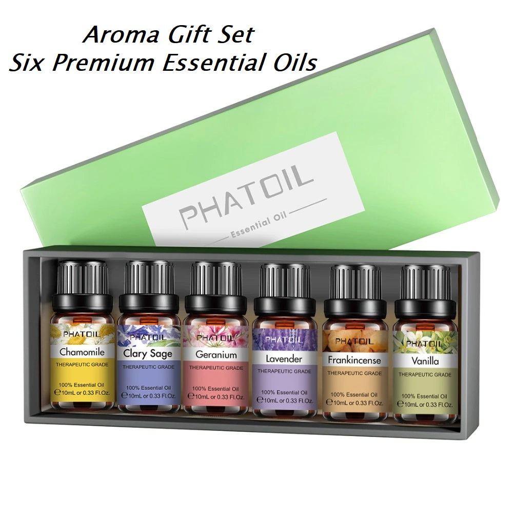 Aroma Gift Set- 6 Premium Essential Oils