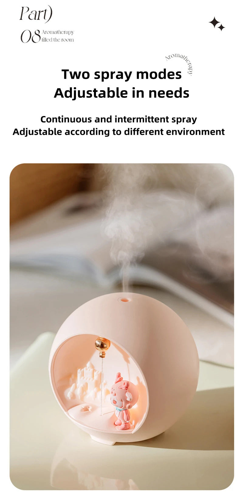 Maglev Night Lamp / Aromatherapy Diffuser & Humidifier
