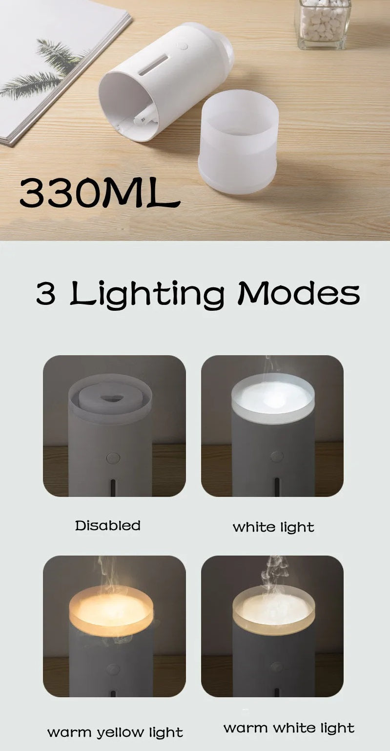 Jellyfish Smoke Rings Ultrasonic Aromatherapy Diffuser /Warm Lamp