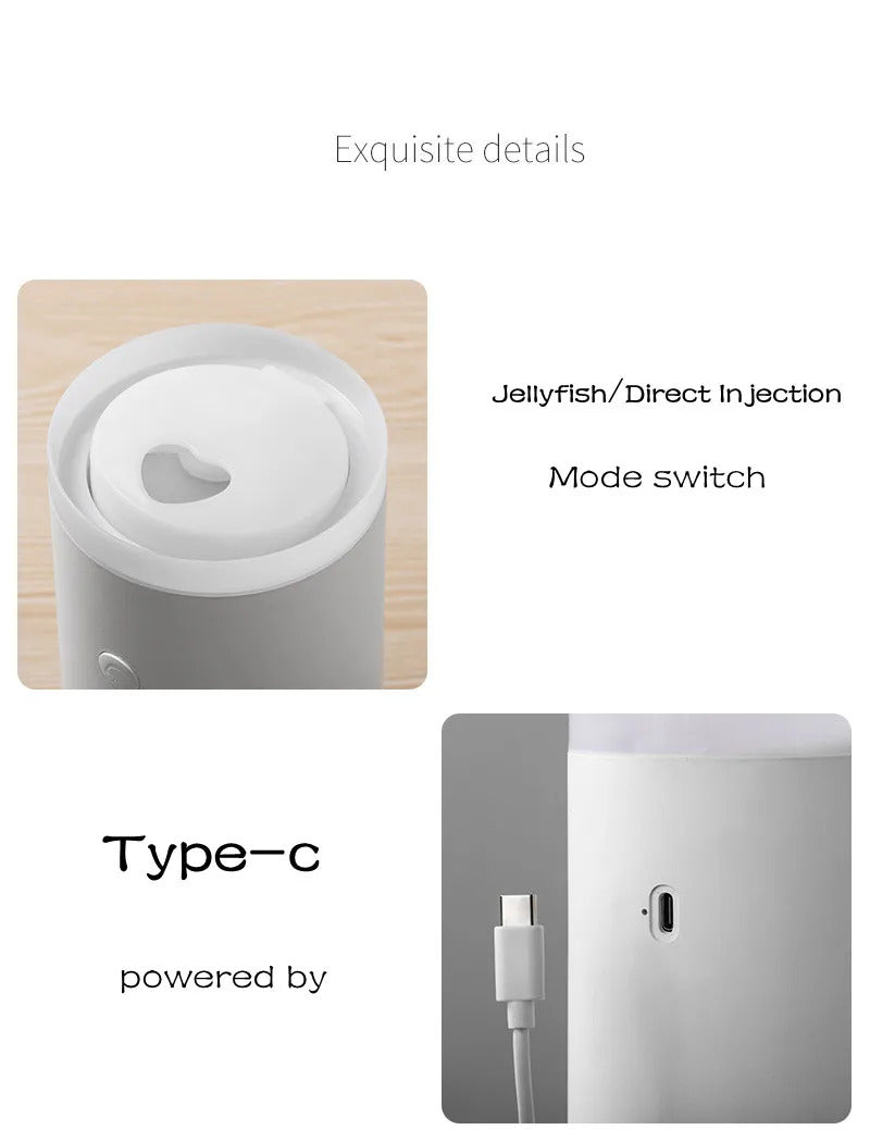 Jellyfish Smoke Rings Ultrasonic Aromatherapy Diffuser /Warm Lamp