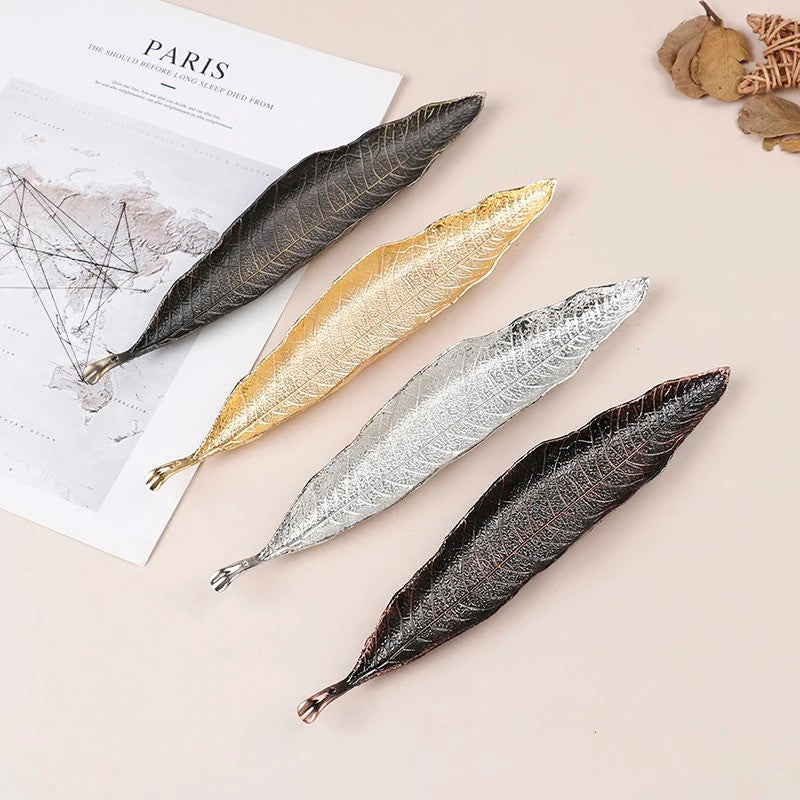 Golden Leaf Incense Holder & Ash Catcher