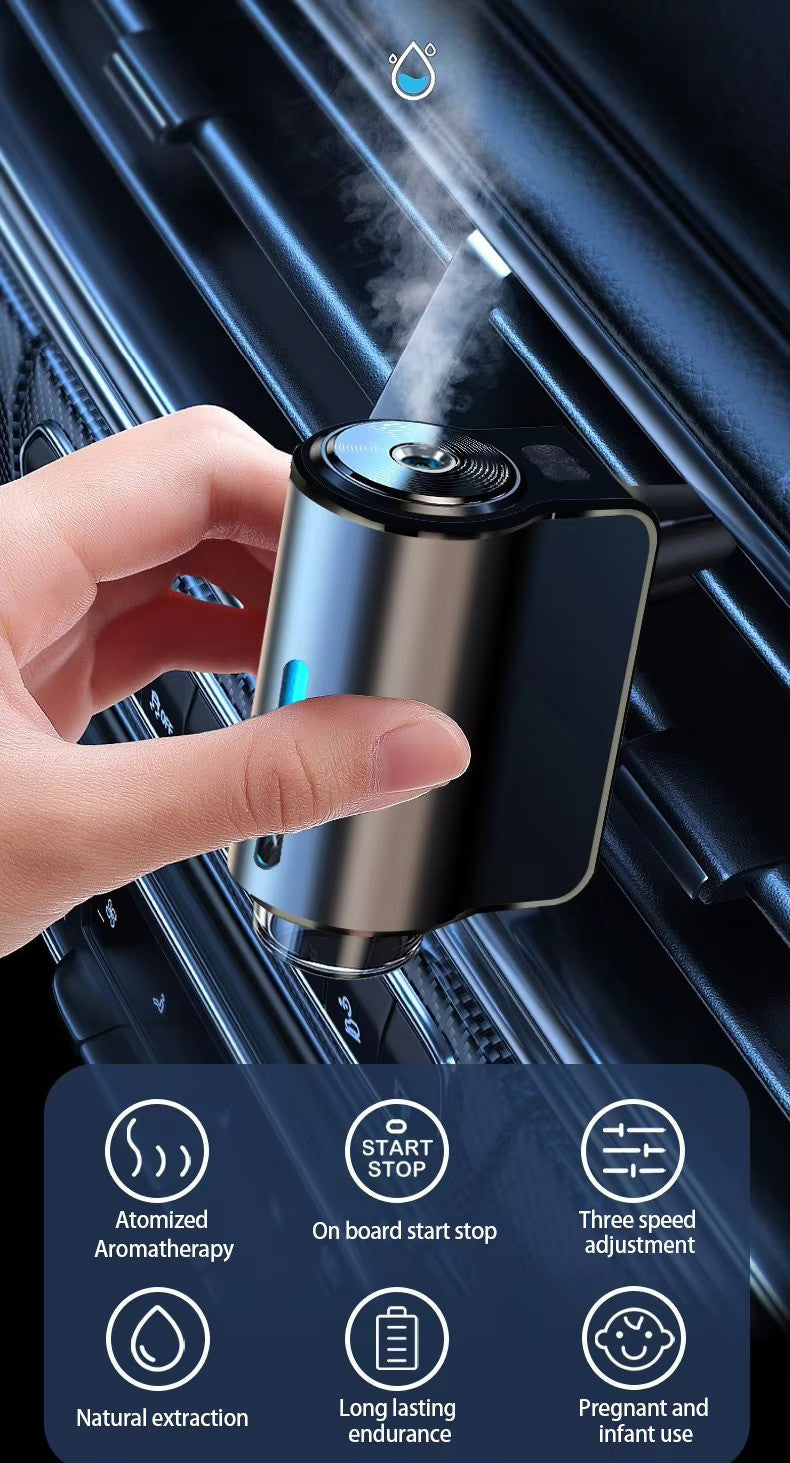 Smart Aromatherapy Car Diffuser with LED Lights