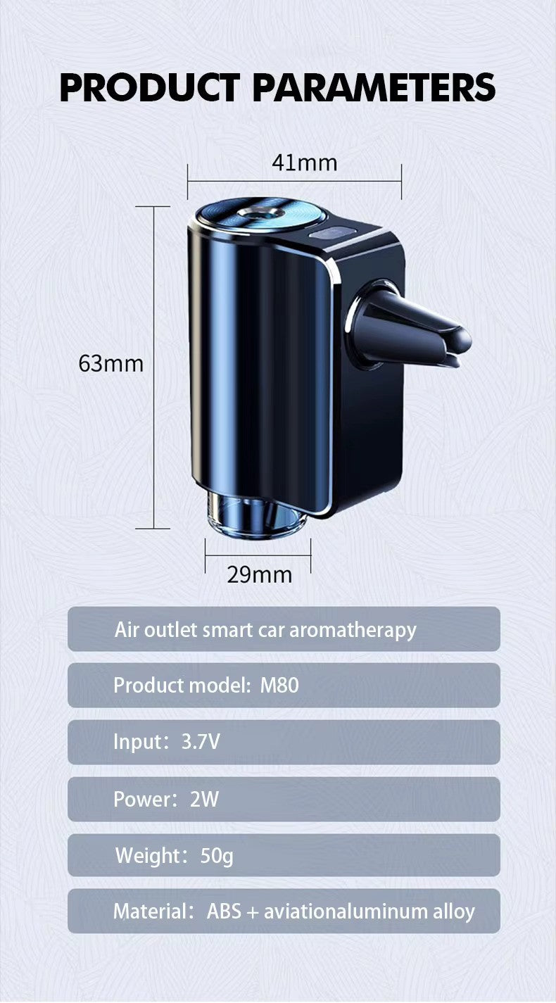 Air Outlet Car Diffuser with LED Lights