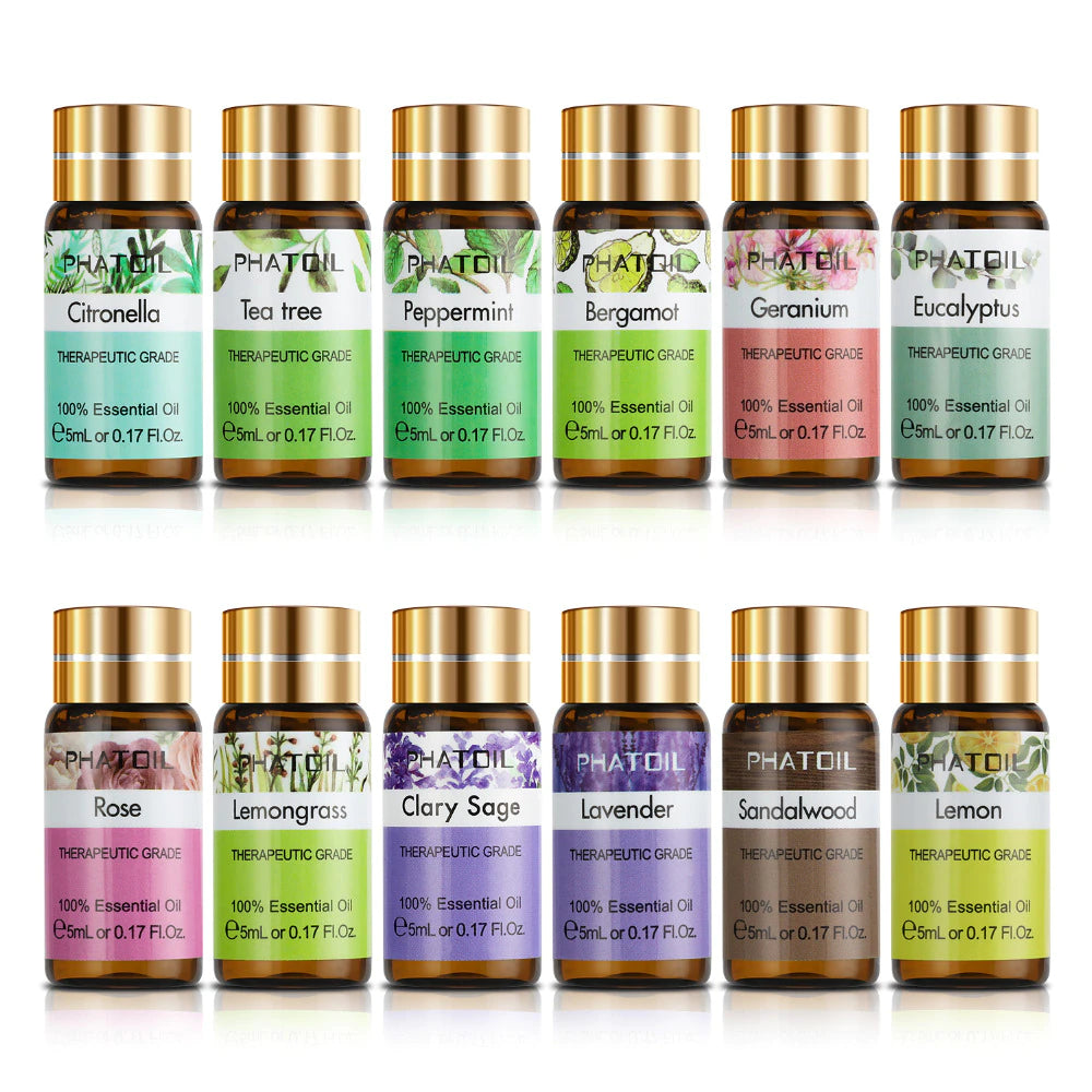 Aroma Gift Set- 12 Premium Essential Oils