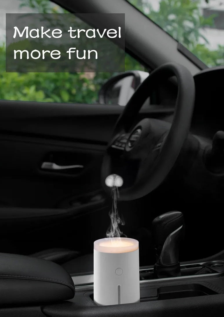 Jellyfish Smoke Rings Ultrasonic Aromatherapy Diffuser /Warm Lamp