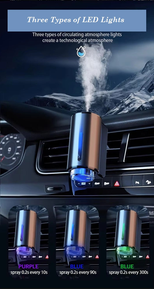 Air Outlet Car Diffuser with LED Lights